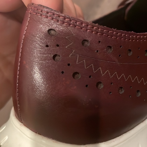 ✅SOLD✅♉️Cole Haan wingtip Zero Grand Oxfords in burgundy ox blood dark red 7.5 - Picture 9 of 11